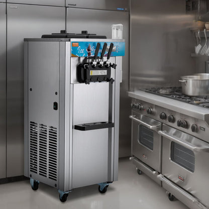 D425 - 21-31 L/H VEVOR 3-Flavor Soft Serve Ice Cream Machine