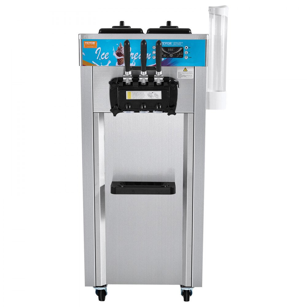 D425 - 21-31 L/H VEVOR 3-Flavor Soft Serve Ice Cream Machine