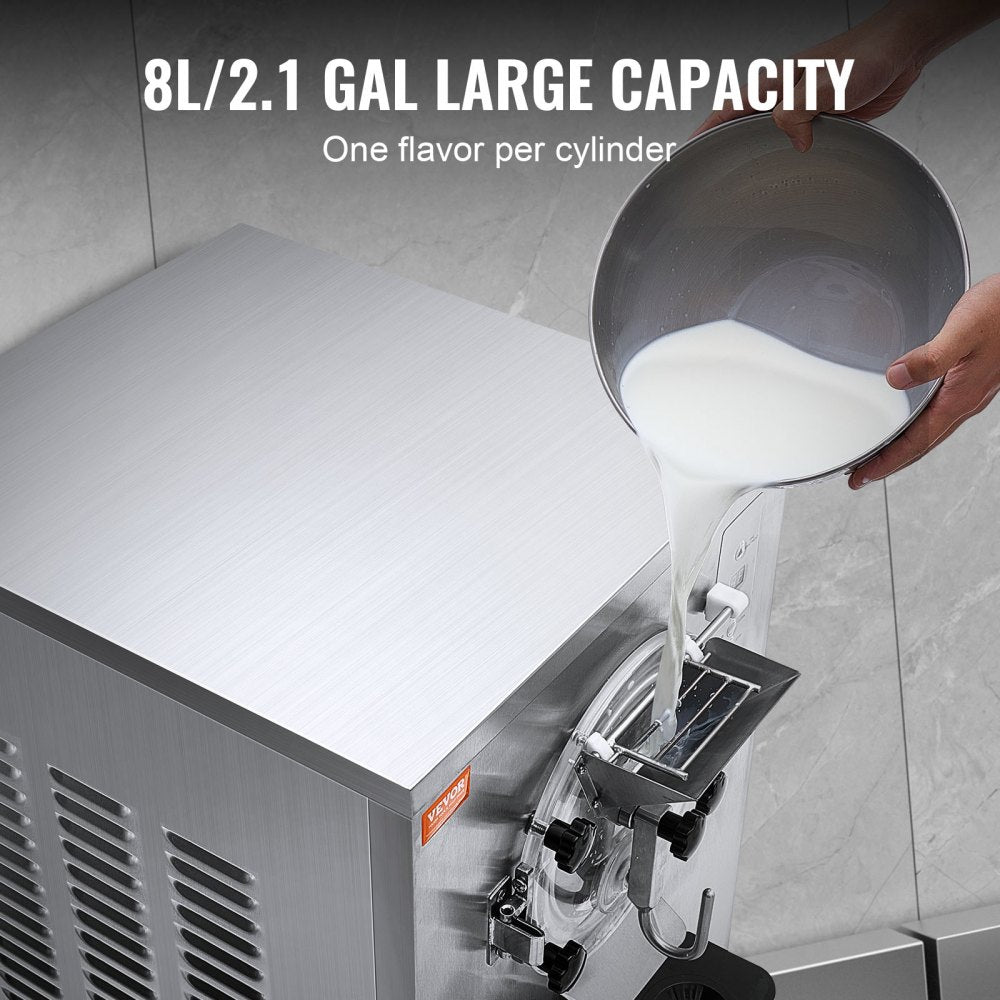 BY7225 - 8L VEVOR Ice Cream Machine with Rapid Cooling & Digital Control