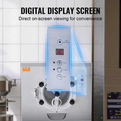 BY7225 - 8L VEVOR Ice Cream Machine with Rapid Cooling & Digital Control