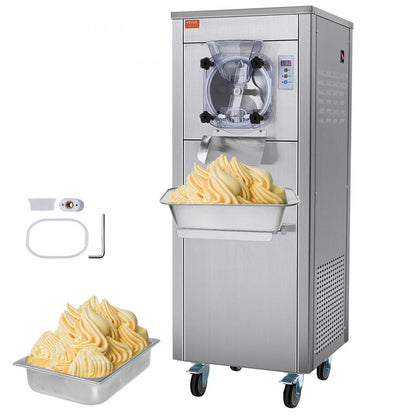 BQL-128YH - 6L Stainless Steel Ice Cream Maker, 18L/H, Custom Hardness