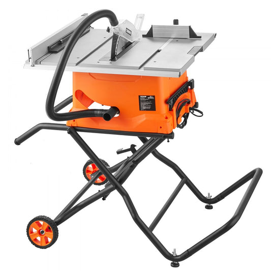M1H-ZP5-254D-1 - VEVOR 10" Electric Table Saw with 15-Amp Motor