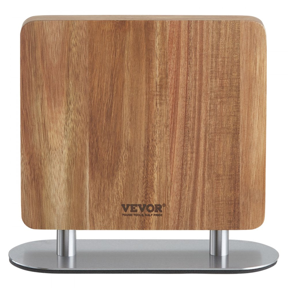 GM23091 - Elegant Acacia Wood Magnetic Knife Block for Organized Kitchen