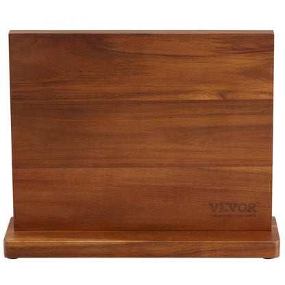C113 - Double-Sided Acacia Magnetic Knife Block for Easy Organization