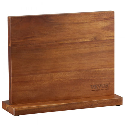 C113 - Double-Sided Acacia Magnetic Knife Block for Easy Organization