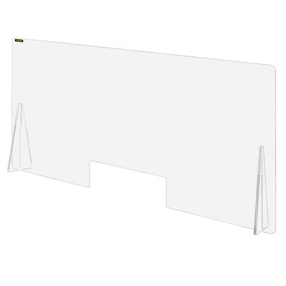 010857568769 - 23.6"x47.2" Acrylic Sneeze Guard for Countertops