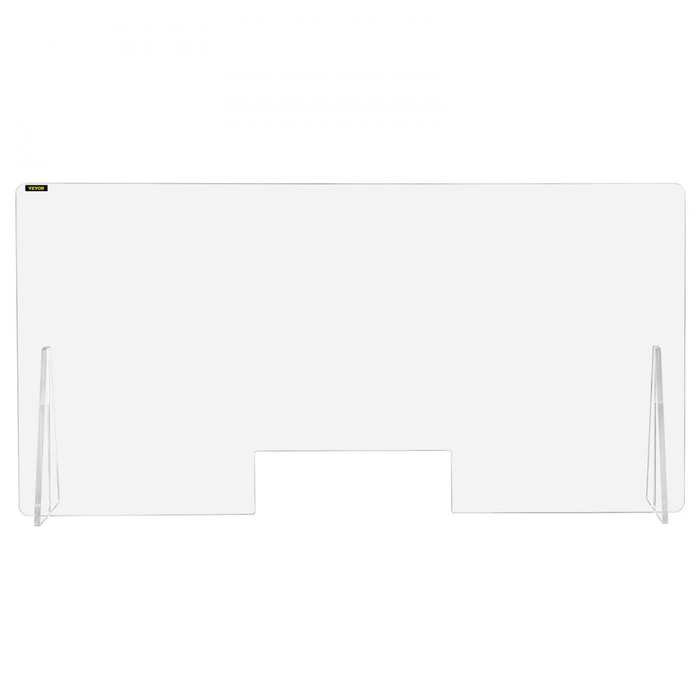 010857568769 - 23.6"x47.2" Acrylic Sneeze Guard for Countertops