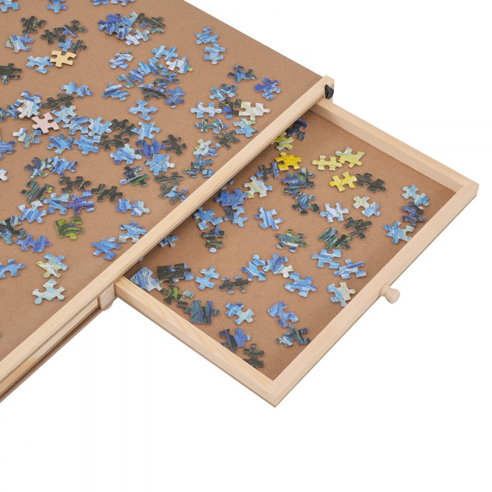 JR-2000 - Sturdy 40.2" x 29.4" VEVOR Puzzle Board with 6 Drawers