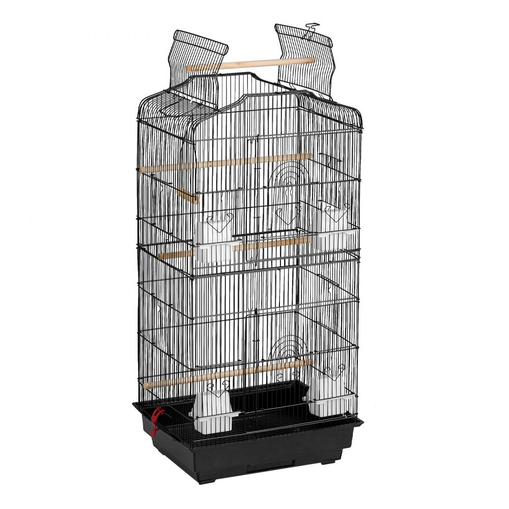 3016-2+JIA - 62" Rolling Metal Bird Cage for Parakeets & Small Birds