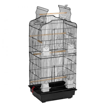 3016-2+JIA - 62" Rolling Metal Bird Cage for Parakeets & Small Birds