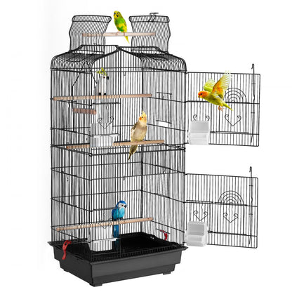 3016-2 - 39" VEVOR Hanging Bird Cage with Double Doors & Cleaning Tray
