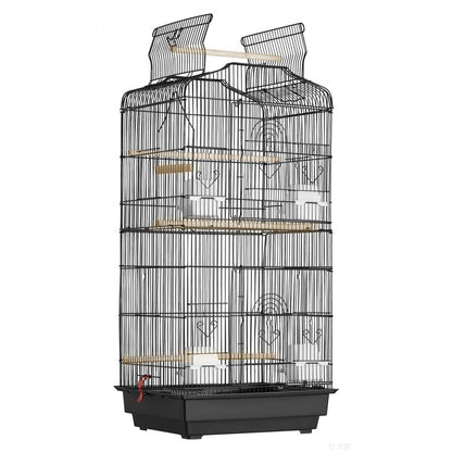 3016-2 - 39" VEVOR Hanging Bird Cage with Double Doors & Cleaning Tray