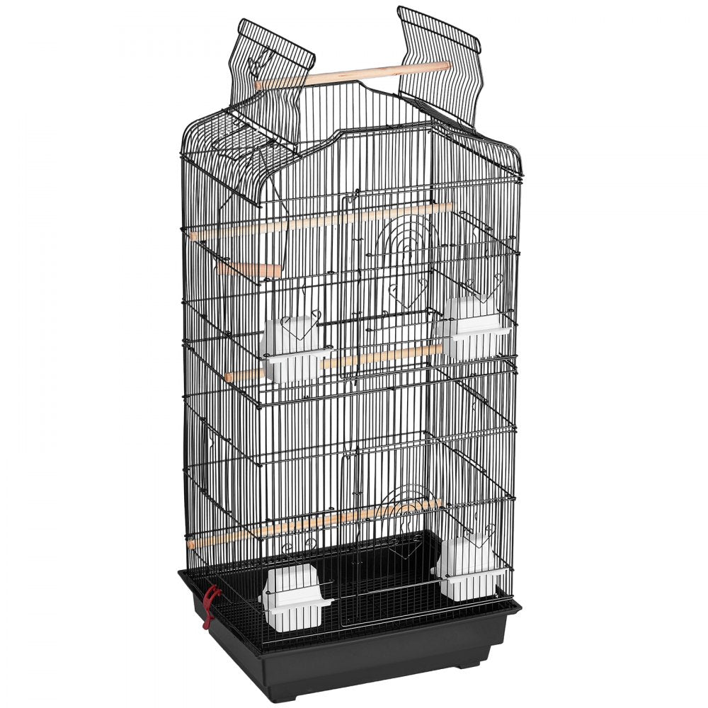 3016-2 - 39" VEVOR Hanging Bird Cage with Double Doors & Cleaning Tray