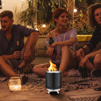 EH-008-2 - 6" Smokeless Tabletop Fire Pit for Indoor & Outdoor Use