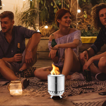 EH-008 - 6-Inch Smokeless Tabletop Fire Pit for Indoor & Outdoor Use