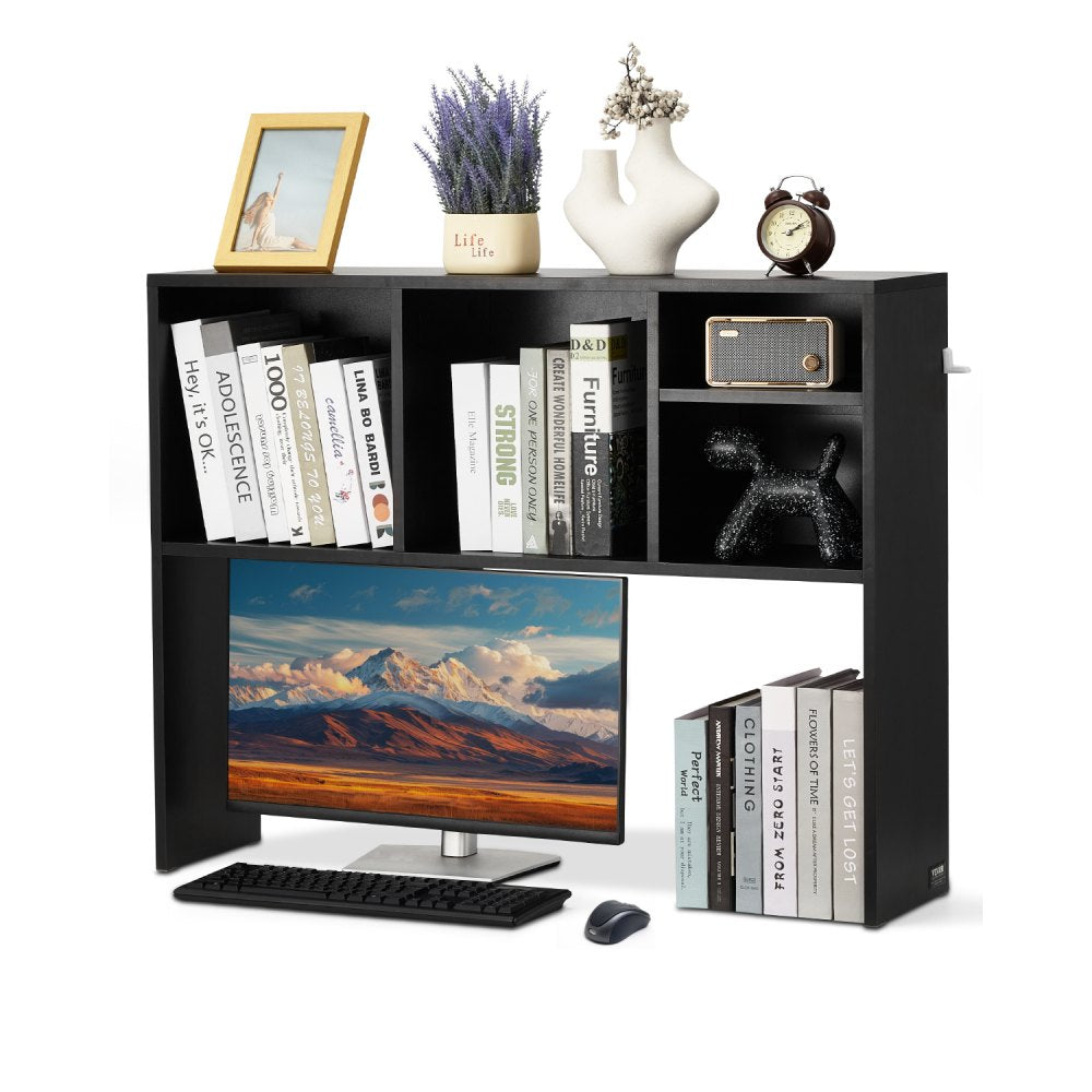 KLBS-01 - 37" VEVOR Desktop Bookshelf with Compartments & Anti-Tip Feature