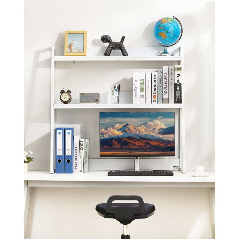 KLBS-08 - 37.4" VEVOR Bookshelf with Compartments for Organized Desks