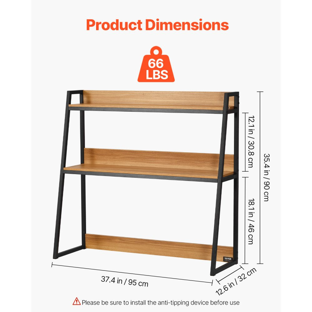 KLBS-09 - 37.4" Desktop Bookshelf with 66 lbs Capacity for Organizing