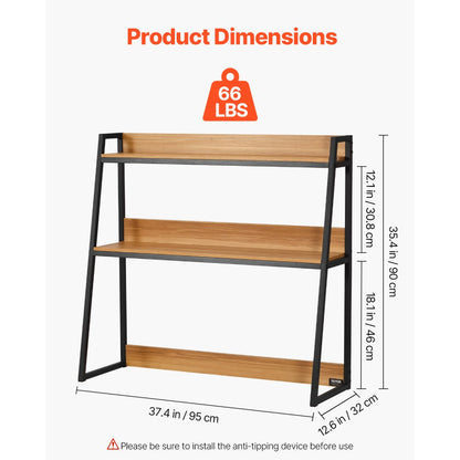 KLBS-09 - 37.4" Desktop Bookshelf with 66 lbs Capacity for Organizing