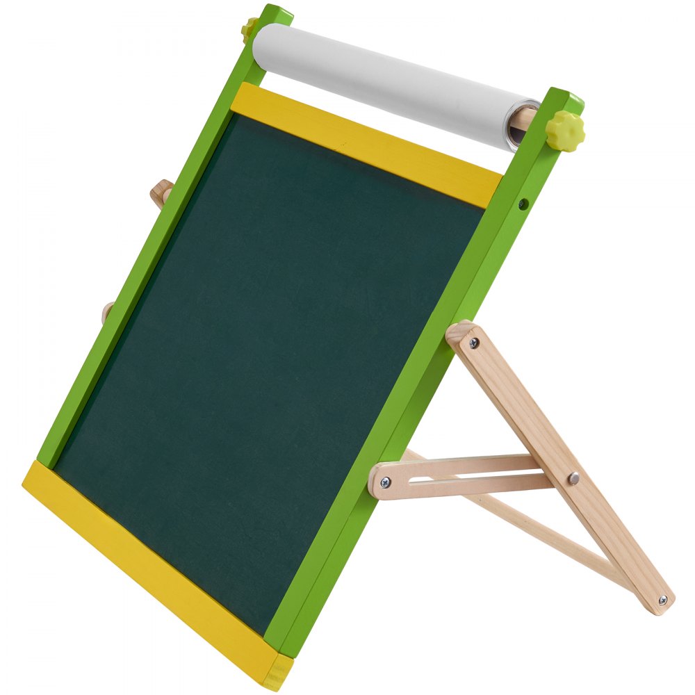 AC7813A - Double-Sided Kids Art Easel with Chalkboard & Whiteboard