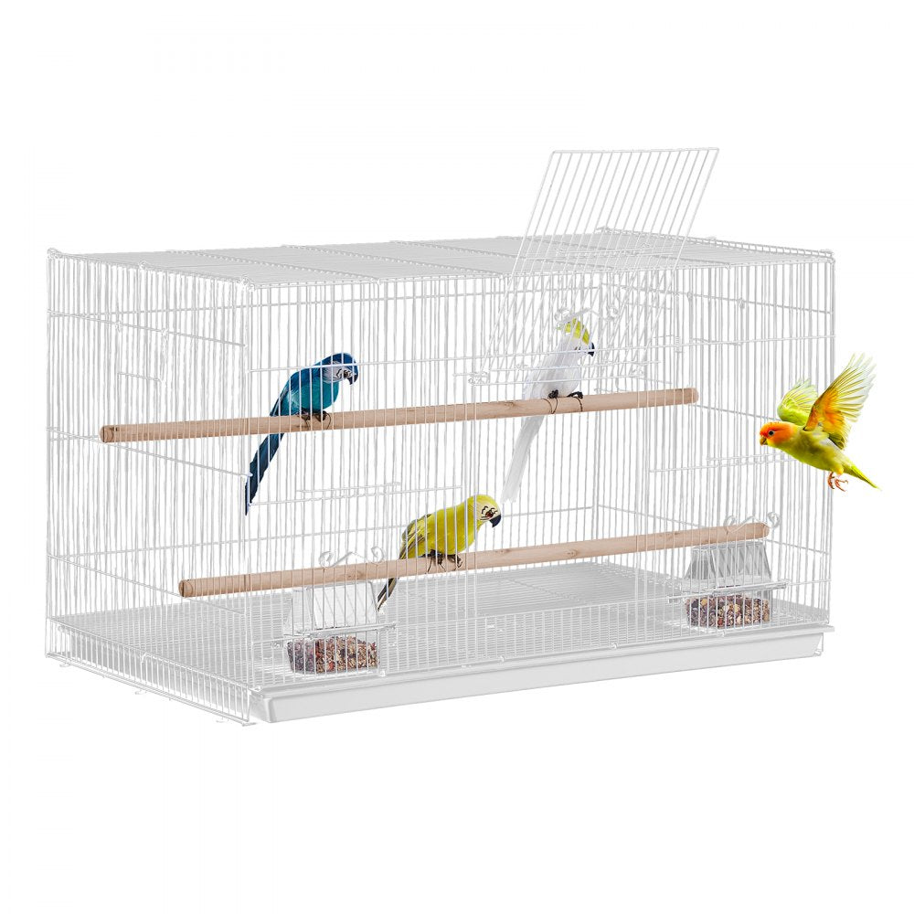504CD white - 30x18x18 in Sturdy Carbon Steel Bird Cage with Secure Door