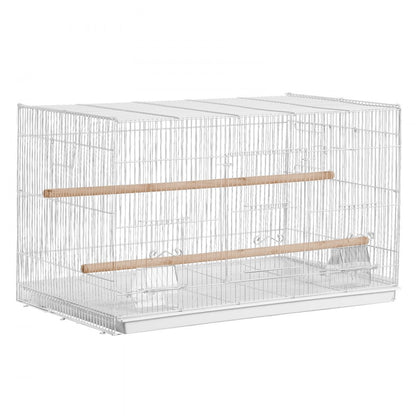 504CD white - 30x18x18 in Sturdy Carbon Steel Bird Cage with Secure Door