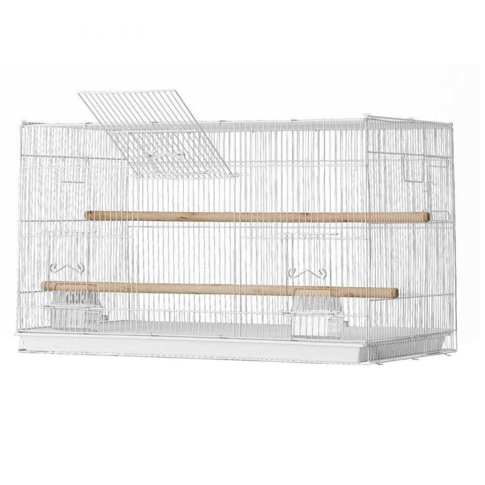 504CD white - 30x18x18 in Sturdy Carbon Steel Bird Cage with Secure Door