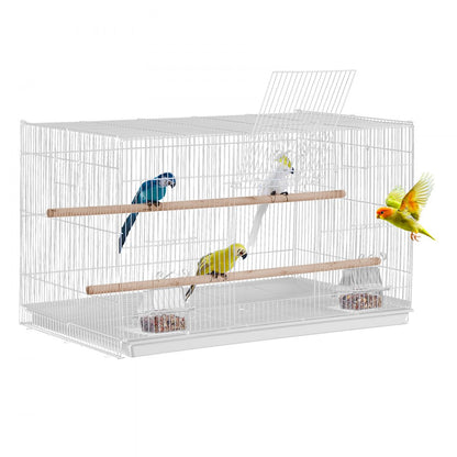504CD white - 30x18x18 in Sturdy Carbon Steel Bird Cage with Secure Door