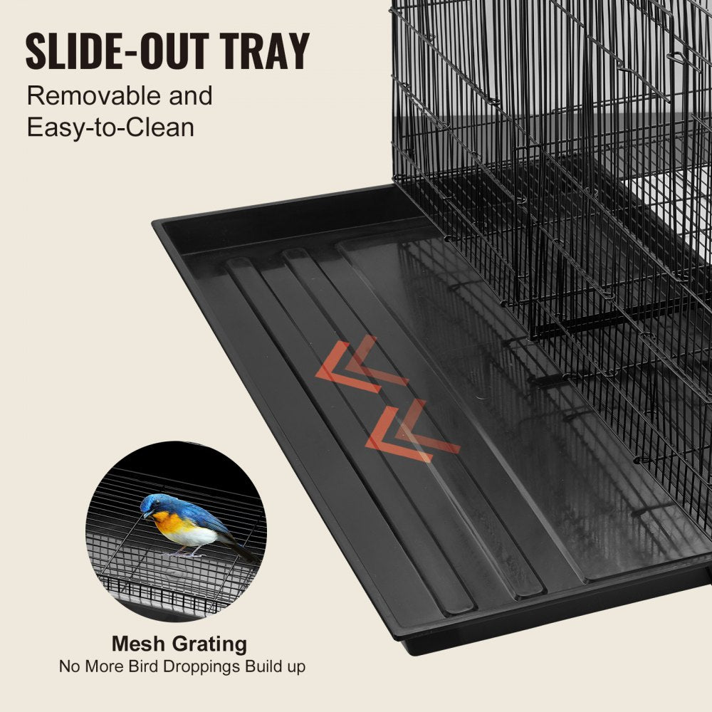 504B-R - 30x18x18 In Bird Cage with Divider and Secure Door