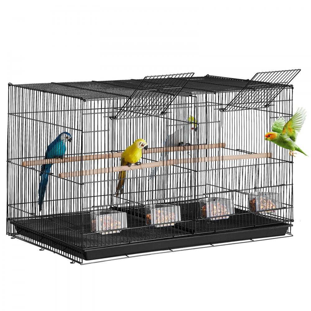 504B-R - 30x18x18 In Bird Cage with Divider and Secure Door