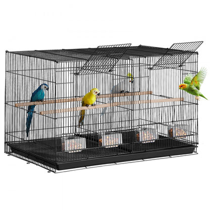 504B-R - 30x18x18 In Bird Cage with Divider and Secure Door