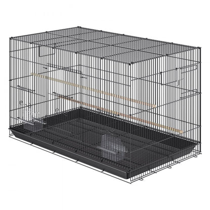 504CD - Spacious 30" Bird Cage for Parakeets with Easy Access & Perches