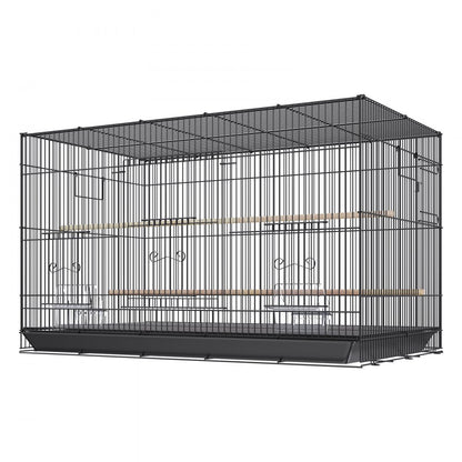 504CD - Spacious 30" Bird Cage for Parakeets with Easy Access & Perches