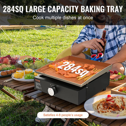YCD-G2317 - Portable 16.9" Non-Stick Griddle for Efficient Cooking