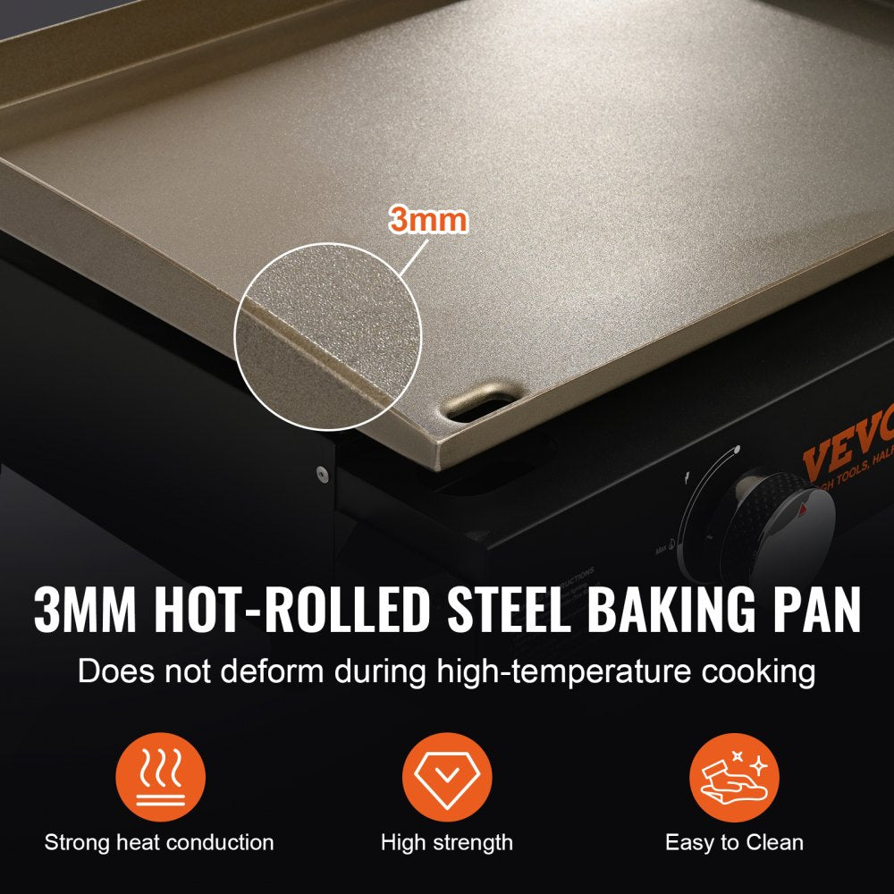 YCD-G2317 - Portable 22.4" Non-Stick Commercial Griddle for Versatile Cooking