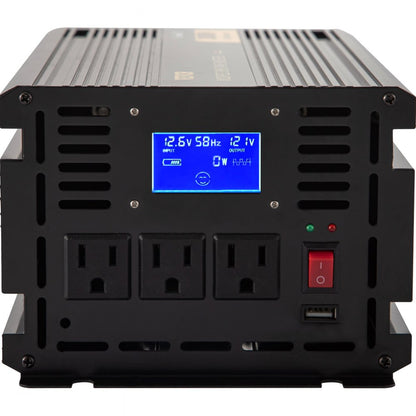 GYM-2000W - 2000W Modified Sine Wave Inverter with LCD & Cooling Fan