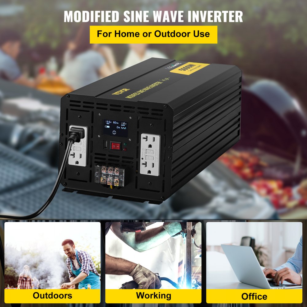 GYM-5000W - 5000W Modified Sine Wave Inverter with Remote Control