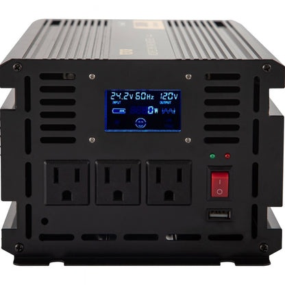GYM-3000W - 3000W VEVOR 24V DC to 120V AC Inverter with LCD Display