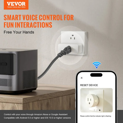 010963613172 - Compact Voice-Controlled Smart Plug for Home Automation