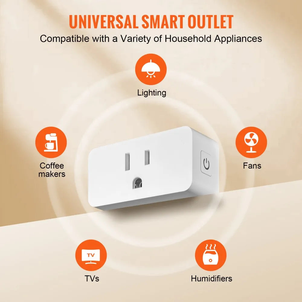 010963613172 - Compact Voice-Controlled Smart Plug for Home Automation
