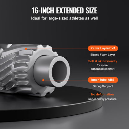 HY-5007 - 5x16 inches EVA Vibrating Foam Roller with Adjustable Intensity