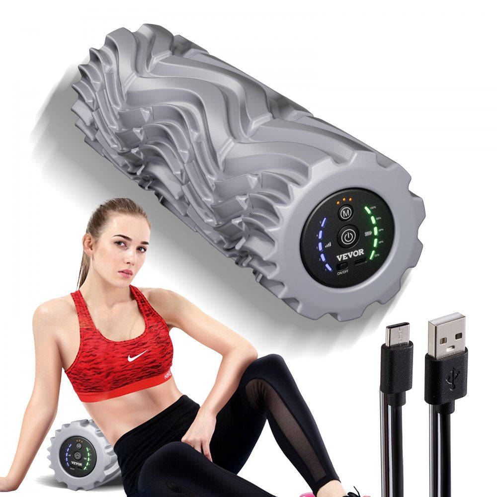 HY-5007 - 5x16 inches EVA Vibrating Foam Roller with Adjustable Intensity