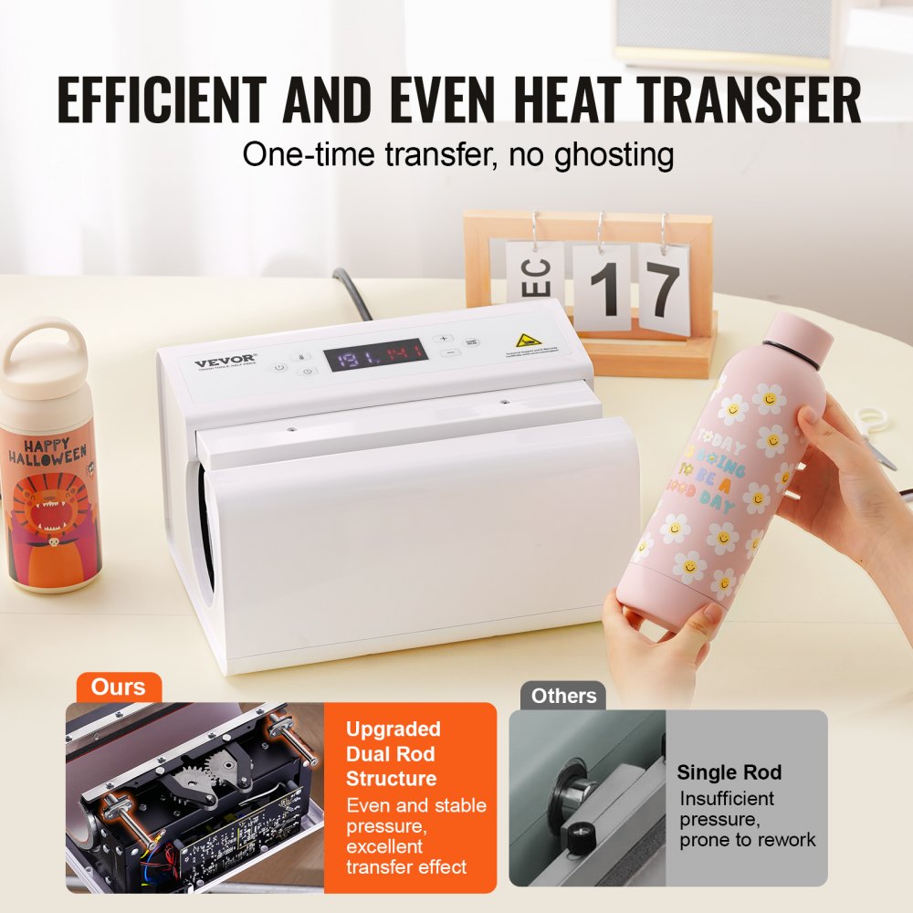 F300S - Automatic Tumbler Heat Press for 11oz to 30oz Designs