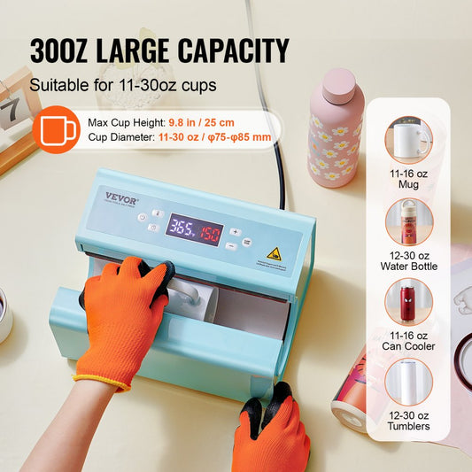 F300S - Auto Mug Heat Press for 11-30oz Cups, Dual Mug Capability