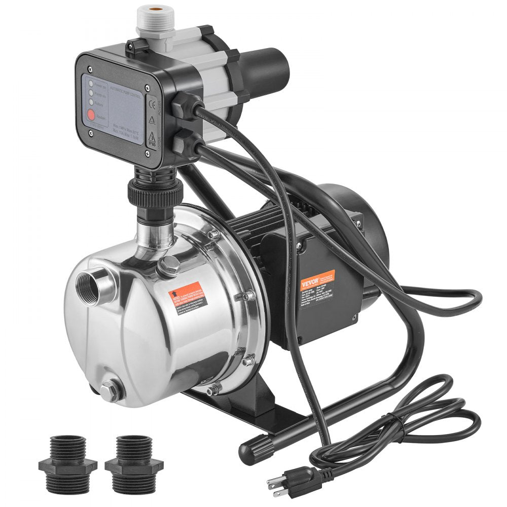 XKJ-1104SE - 1HP Shallow Well Pump with Auto Controller for Strong Water Pressure