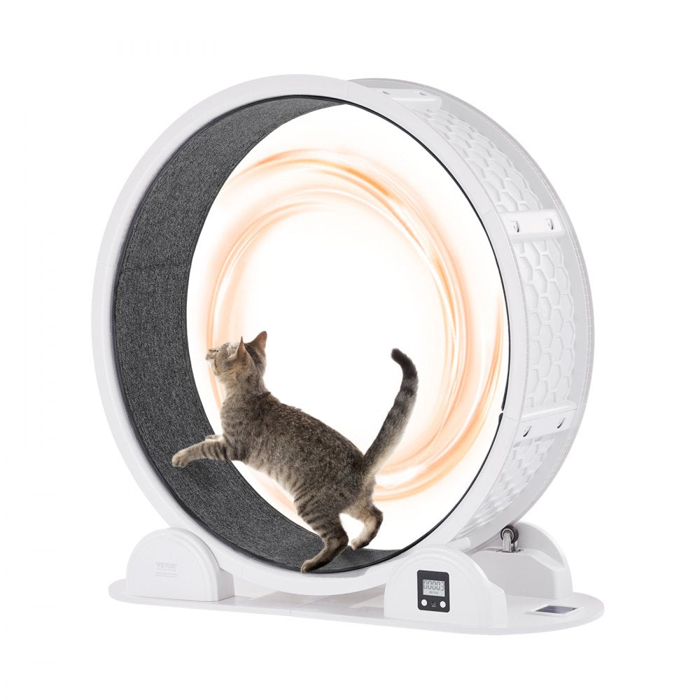 RK38 - 40.8" Smart Cat Exercise Wheel with Pedometer & Pet Bed Function