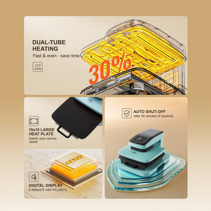 ZD-888 - 15x15 VEVOR Automatic Heat Press for T-shirts & More