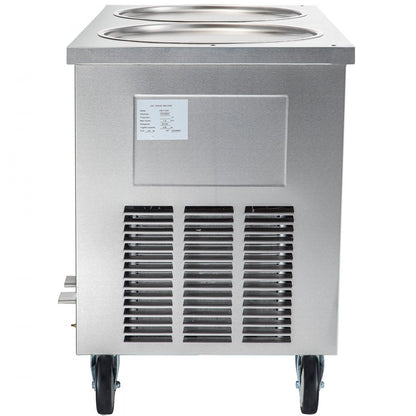 010587780299 - 17.7" Stainless Steel Double-Pan Ice Cream Machine