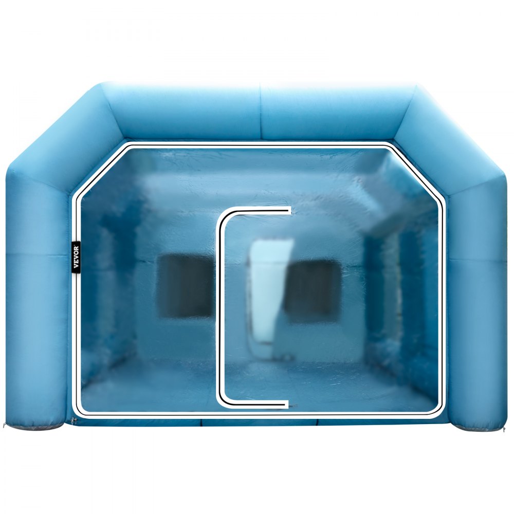 010751813974 - 20x13 Inflatable Paint Booth with Filtration & Blowers