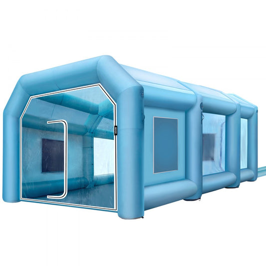 010751813974 - 20x13 Inflatable Paint Booth with Filtration & Blowers